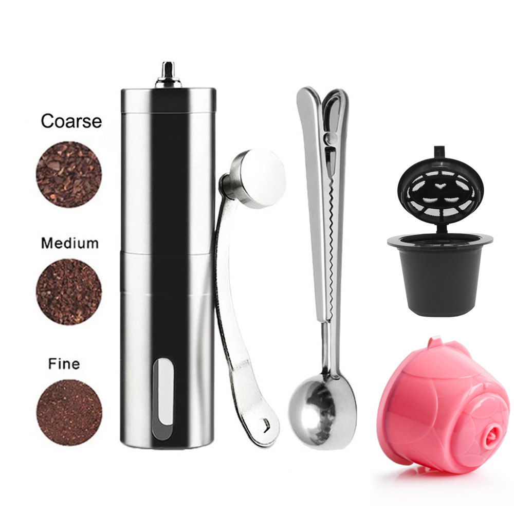 Burr Hand Grinder - Mini Kahve Öğütücü Paslanmaz Çelik El