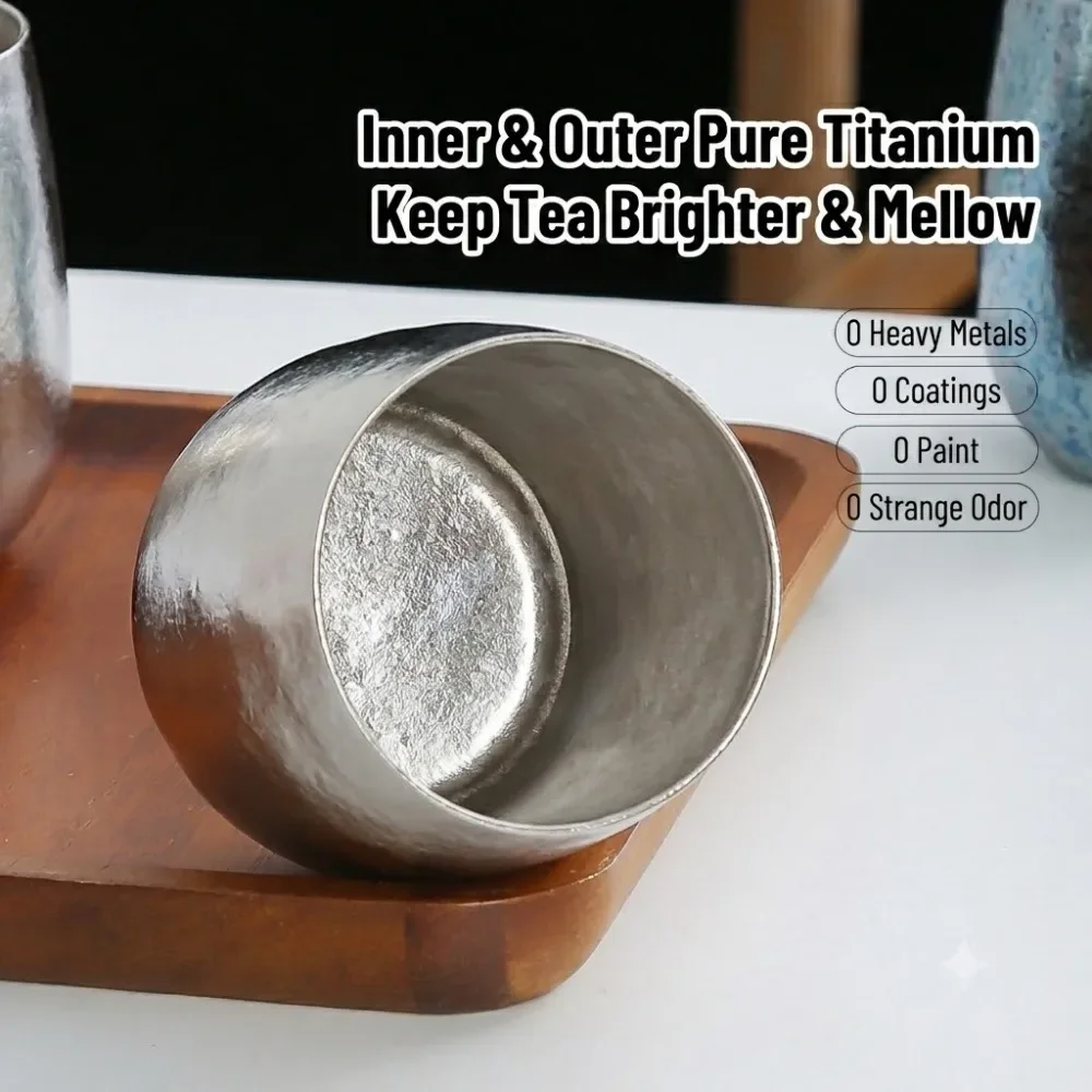 Xbloom Coffee Tea - Saf Titanyum Çift Cidarlı Kahve Kupası