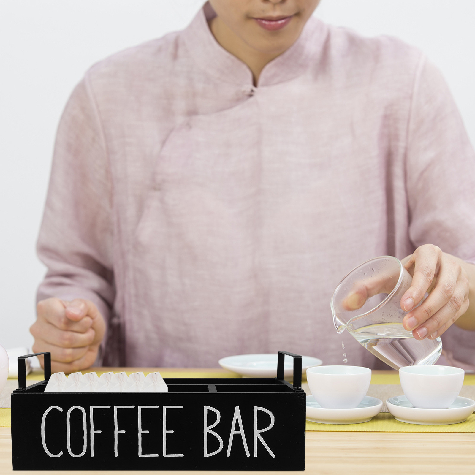 Ahşap Çay Poşeti Düzenleyici,  - Coffee Tea Sugar incelemesi ve fiyatı