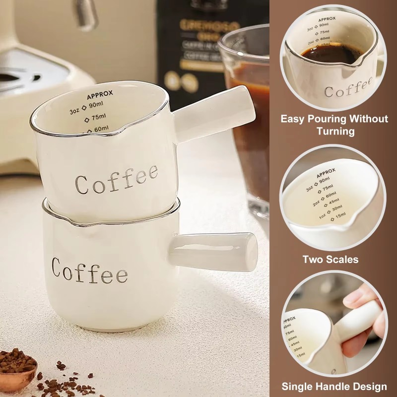Mini Seramik Kahve kulplu finc - Coffee Tea With Milk incelemesi ve fiyatı