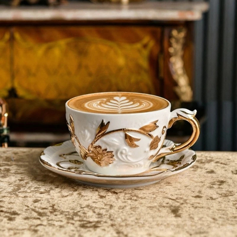 Villari Tarzı, Kabartmalı Dese - Coffee Tea And Sugar Set incelemesi ve fiyatı